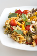 Macaroni with vegetables