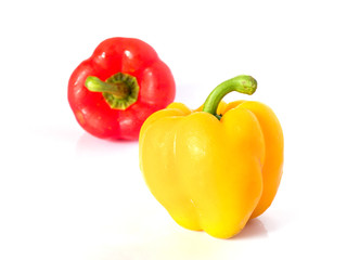  bell peppers  on a white background
