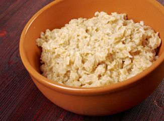  bowl with fresh porridge