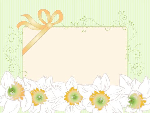 Hand drawn greeting card, vintage style, vector eps 10