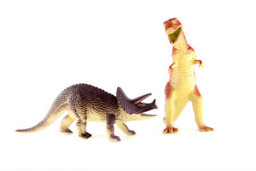 Plastic dinosaurs