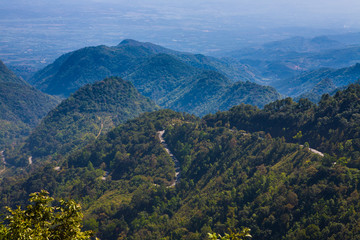 road to Angkhang mountain,Chiangmai Thailand