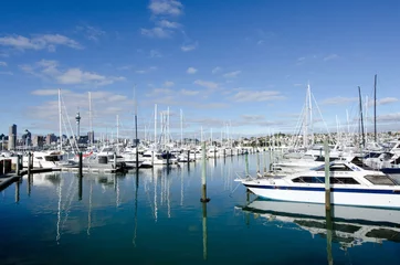 Zelfklevend Fotobehang Westhaven Marina - Auckland © Rafael Ben-Ari