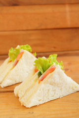 Sandwich with sausage