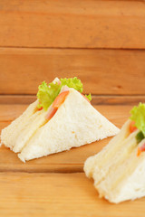 Sandwich with sausage