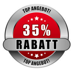 5 Star Button rot 35 PROZENT RABATT TA TA