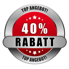5 Star Button rot 40 PROZENT RABATT TA TA