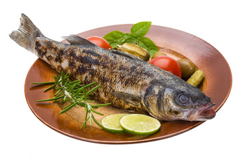 Roasted seabass