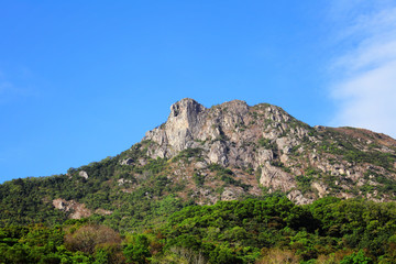 Fototapeta na wymiar Lion Rock in Hong Kong
