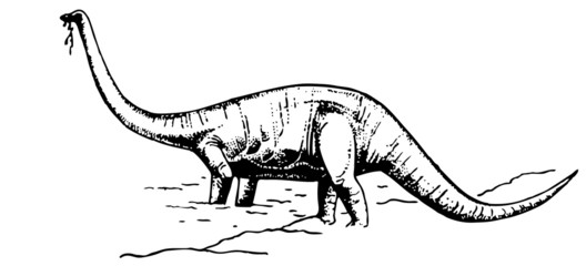 Dragon standing in the water and eating