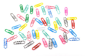 Color clips for paper