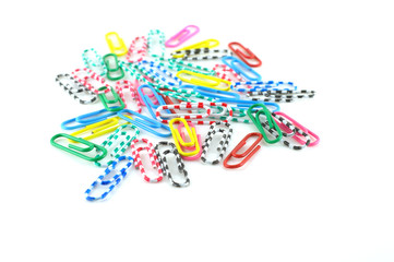 Naklejka premium Color clips for paper