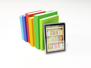 online library on the tablet