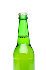 Beer bottle isolated on white