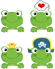 Set of Frog Heads.Collection