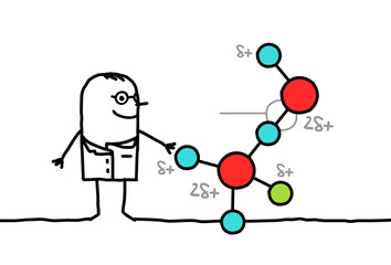 scientist & molecule