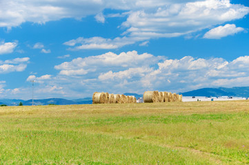 Hay bales, Roman Countryside, Italy