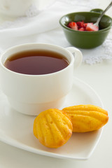 Pumpkin cake madeleines.