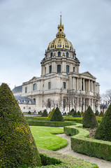 Fototapeta na wymiar The Dome Cathedral, Les Invalides, Paris