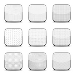 White textured icon templates