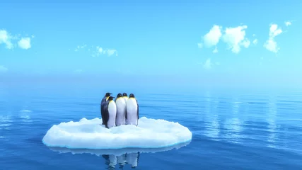 Papier Peint photo autocollant Antarctique pingouins
