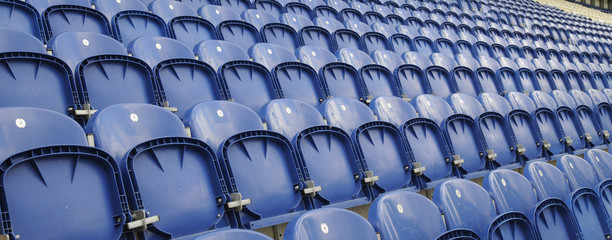 Stadium fold up seating for spectators