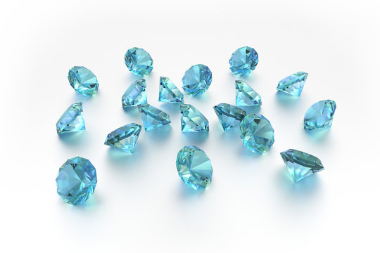 3D Topaz - 18 Blue Gems