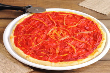 Coca de verduras