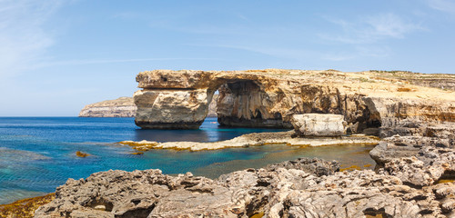 Fototapeta na wymiar Azure Window, kamienny łuk Gozo, Malta