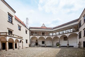 Fototapeta premium Old castle in Telc, Czech Republic. UNESCO