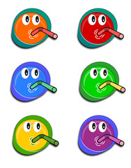 Verres de sirop rigolos