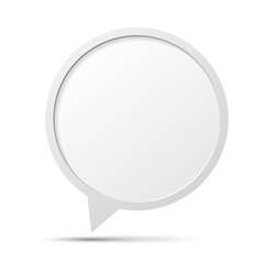 Fototapeta premium 3D bubble talk frame. Design element , Illustrator EPS10