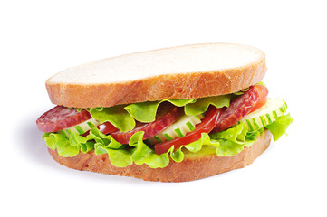 Sandwich with sausage