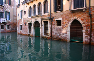 Fototapeta na wymiar High water in Venice