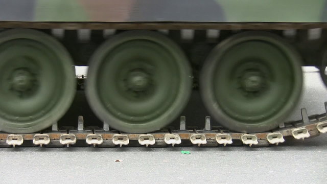 Continuous tracks of tank