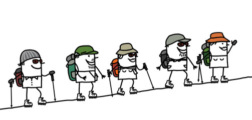 hikers & mountain
