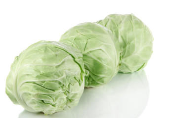 Obraz premium Cabbage isolated on white