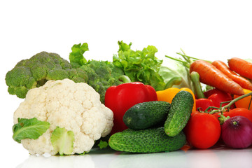 Fresh vegetables close up