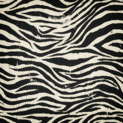 Vintage zebra seamless pattern - obrazy, fototapety, plakaty