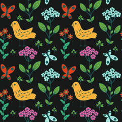 Seamless nature pattern