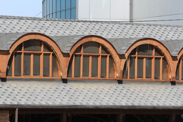 arched window on the roof