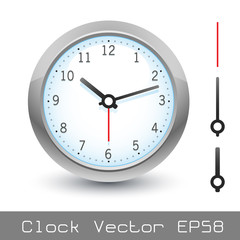 Clock vector with arms