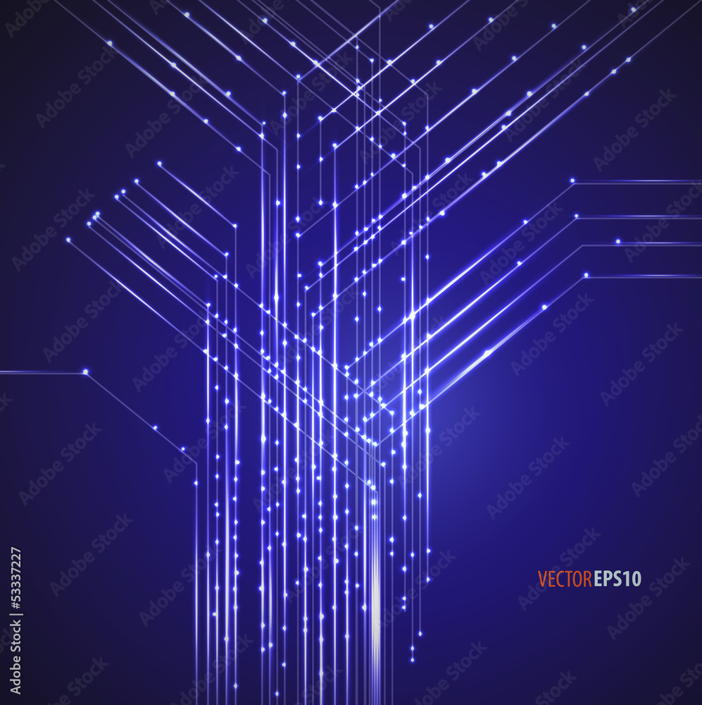 Poster digital network abstract background