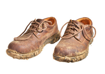 Very muddy Brown shoes