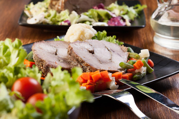 Pork roast with vegetable