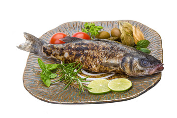 Roasted seabass