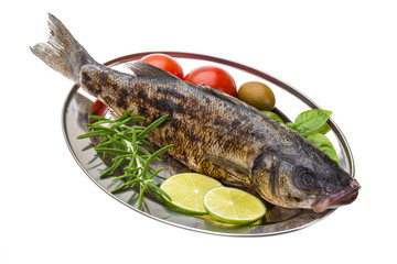 Roasted seabass