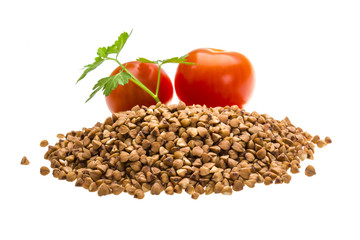 Heap of buckwheat