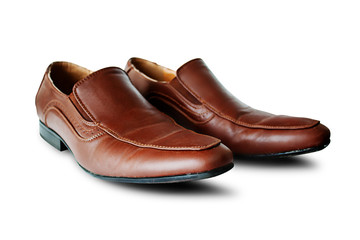Male shoes on white