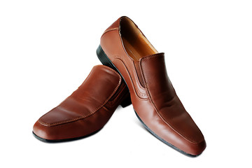 Male shoes on white